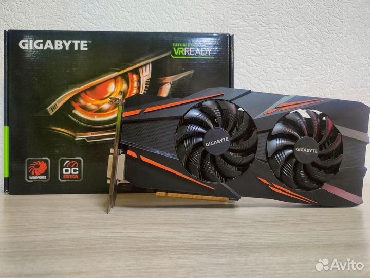 Б/У видеокарта gigabyte GeForce GTX 1070 WindForce