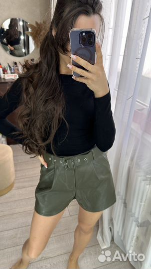 Кожаные шорты