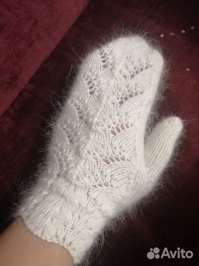 Варежки женские ручная работа