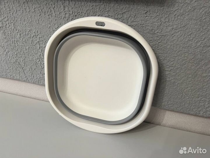 Складная новая миска тарелка силиконовая салатник