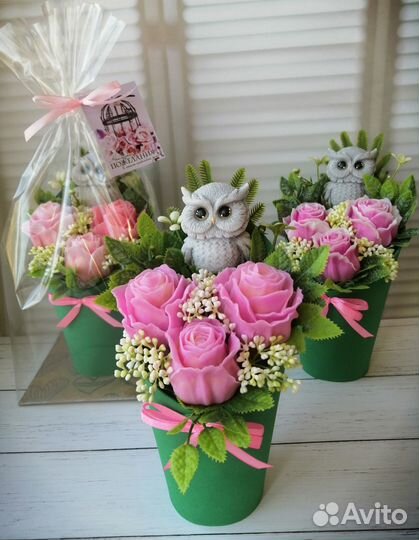 Букет-комплимент из мыла