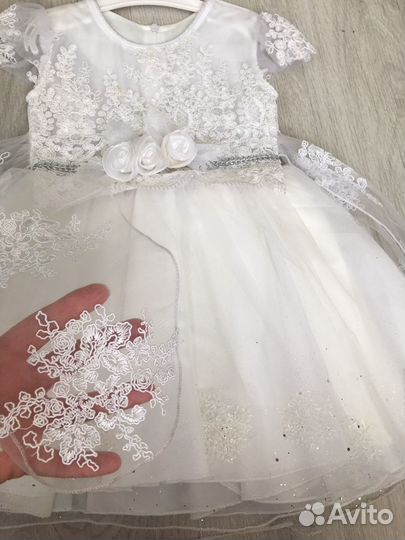 Праздничное платье на годик кружево