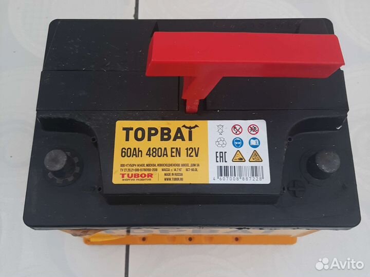 Аккумулятор бу topbat 60 Ah