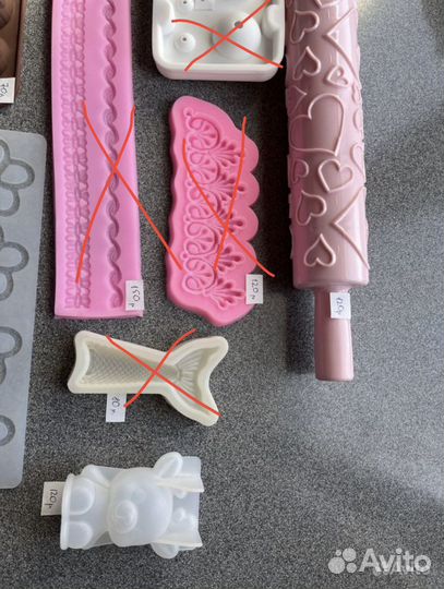 Формы и молды, алфавит для бенто