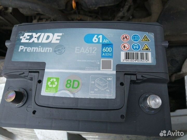 Аккумулятор автомобильный Exide