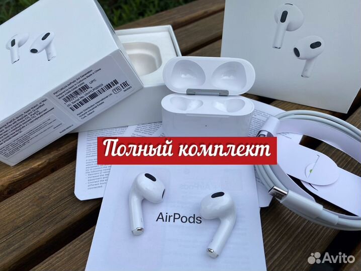 Беспроводные наушники apple 3