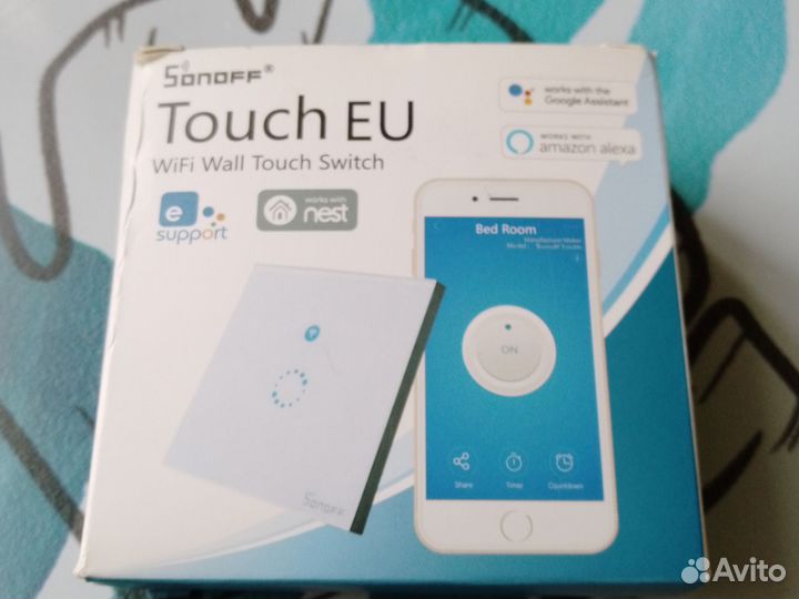 Сенсорный настенный выключатель Wi-Fi