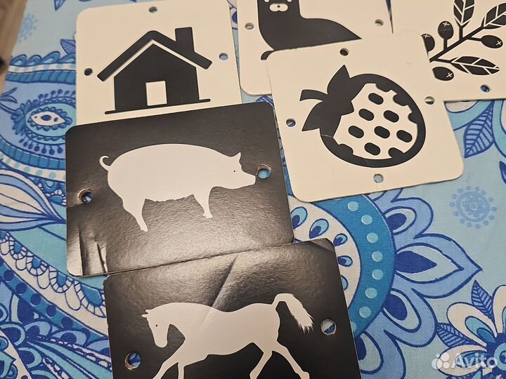 Черно белые карточки