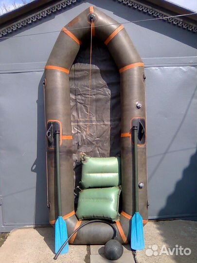 Лодка надувная двухместная бу