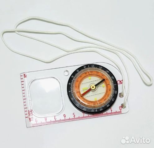 Компас планшетный (прямоугольная лупа)