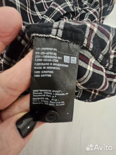 Байковая рубашка uniqlo