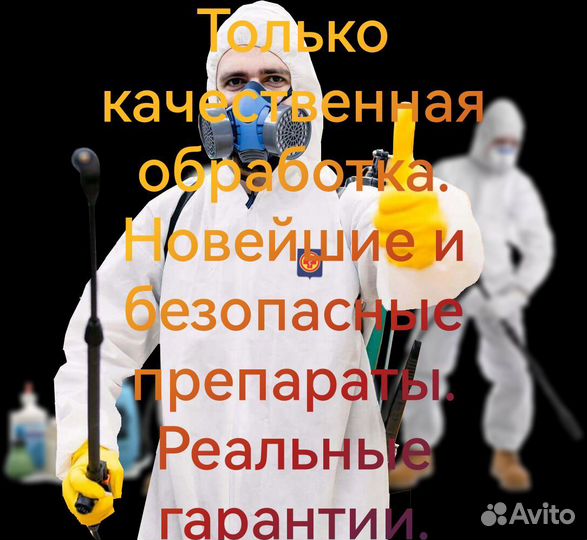Дезинфекция.Обработка от блох,клопов,тараканов,кле