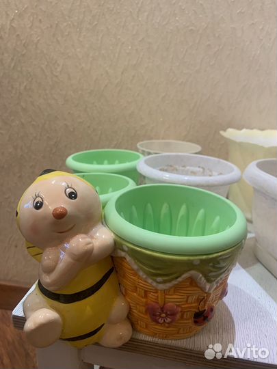 Горшки для цветов, для фиалок, кашпо для цветов