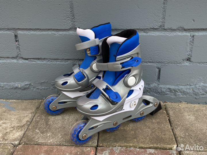 Коньки роликовые раздвижные детские р24-29