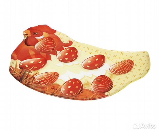 Блюдо-подставка для 8 яиц, стекло