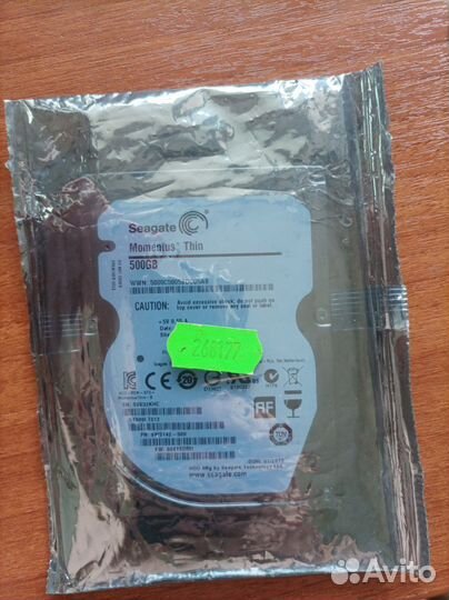 Seagate Momentus Thin 500 gb Новый в упаковке