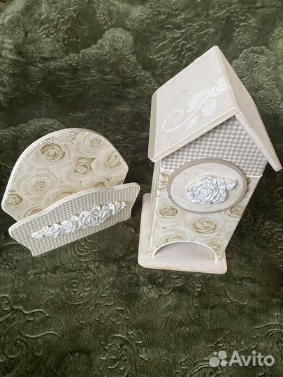 Набор для чаепития и дек голуби