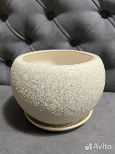 Новый горшок керамический шар