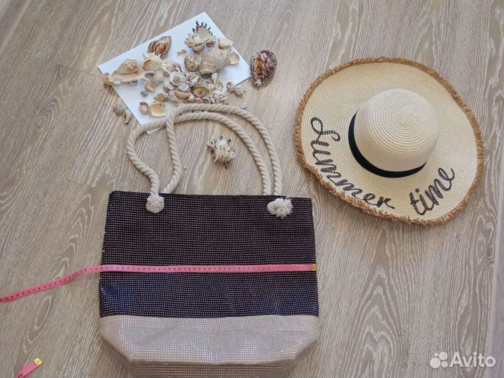 Шляпа, сумка пляжная