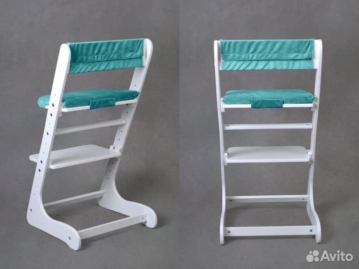 Белый растущий стул