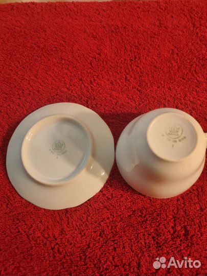 Чайная пара kahla, гдр, 60-е годы