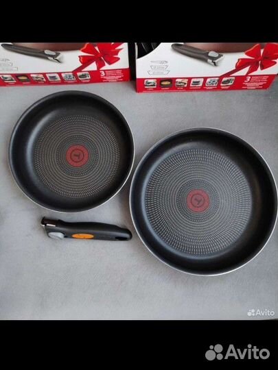 Набор сковородок tefal новый