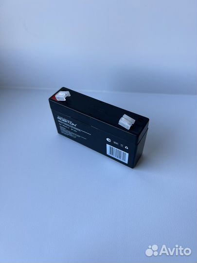 Аккумулятор 6В 1.3Ач свинцово-кислотный Robiton