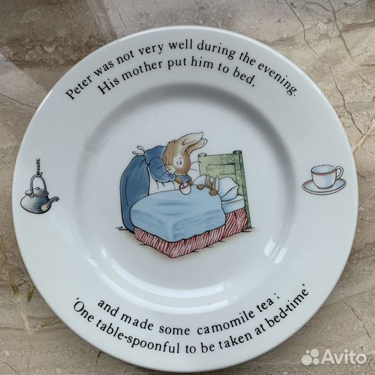 Тарелка, Веджвуд, Кролик Питер, Англия
