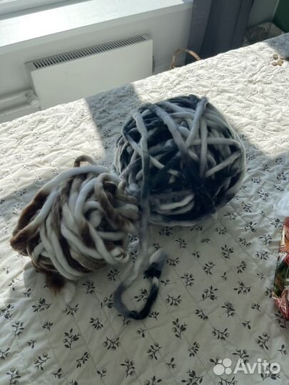 Супертолстая пряжа 2 клубка