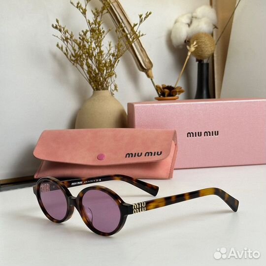 Очки имиджевые женские miu miu,леопард