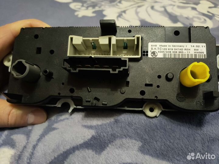 Блок управления климатом skoda octavia