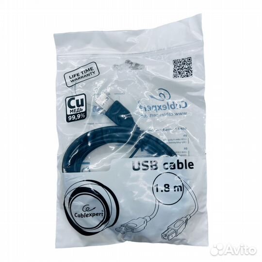 Кабель cablexpeusb 2.0 CCP-USB2-ambm-6, 1,8 пакет