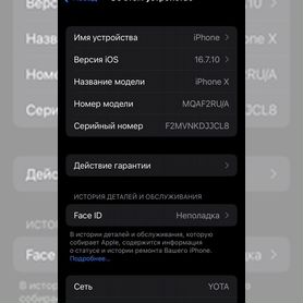 iPhone X, 256 ГБ