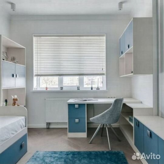 Детская рабочая зона у окна aa 8