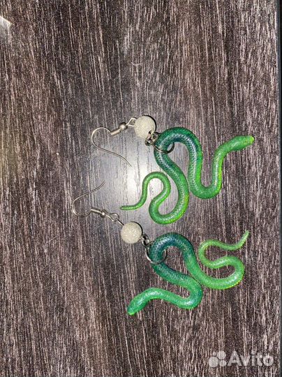 Сережки из эпоксидной смолы