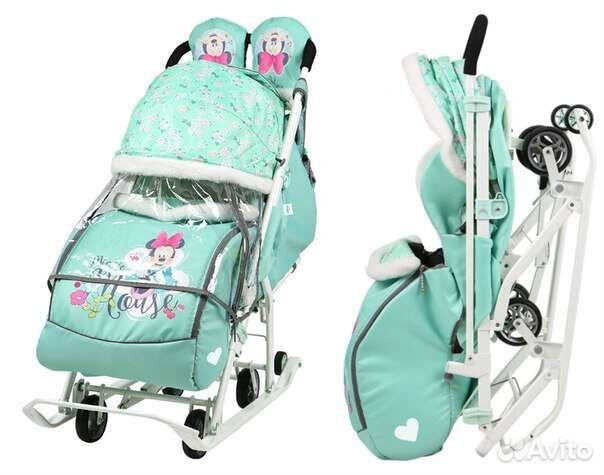 Детские санки коляска ника