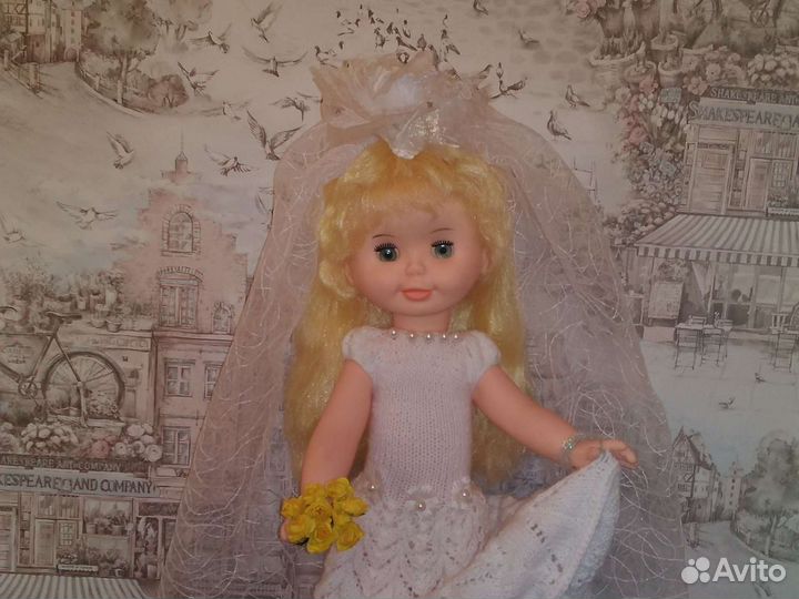 Кукла Ксения невеста / красная шапочка сип 45см