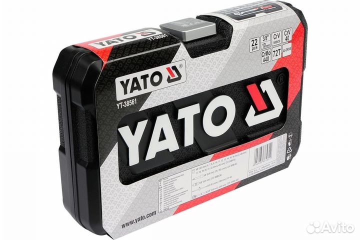 Набор инструмента 22 предмета 3/8