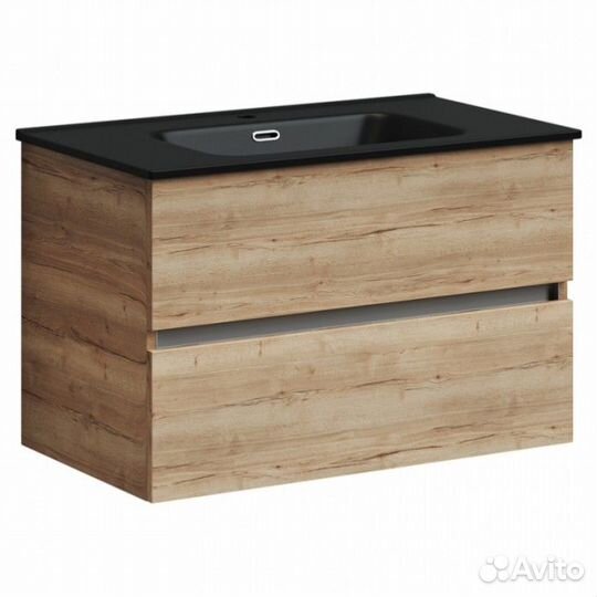 Мебель для ванной Sancos Urban 80 дуб галифакс натуральный Black