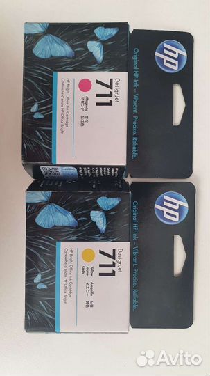 Картриджи HP 711 (HP CZ131A и CZ132A)