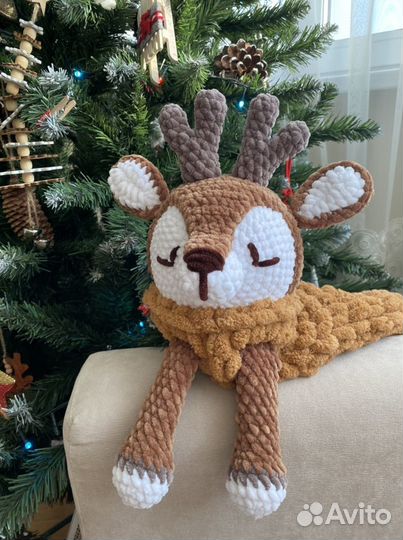 Вязаная игрушка-пижамница