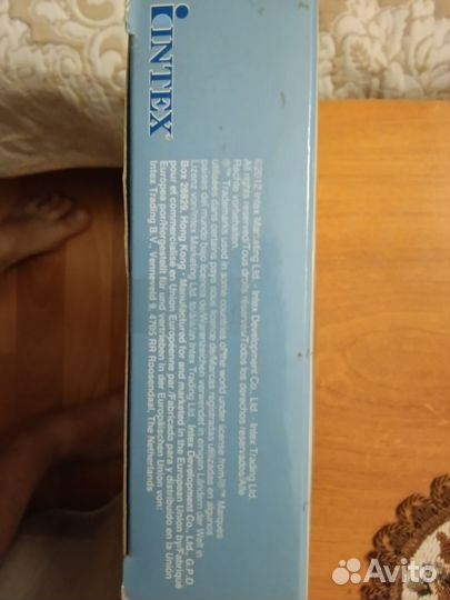 Надувная подушка intex новая