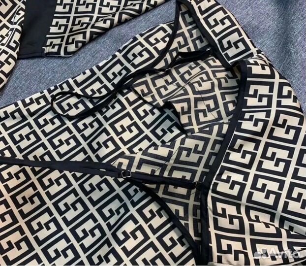 Женский халатик шелковый и сорочка