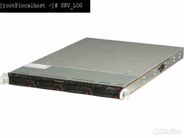 Сервер 1U 6017R 2x E5-2650v2 (16 ядер) 64Gb 600W