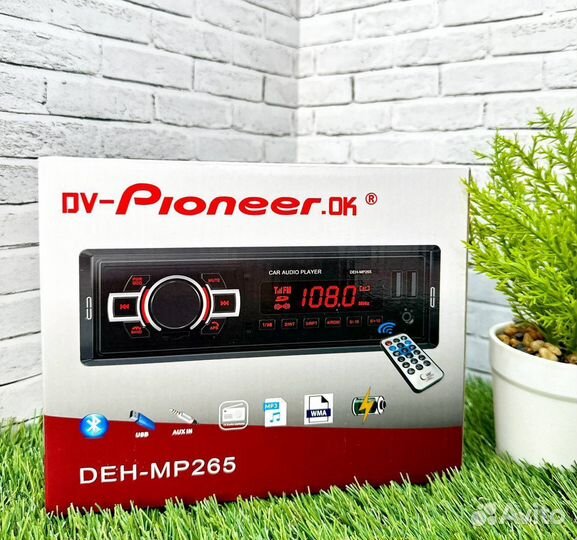 Магнитола 1 din с bluetooth pioneer арт940
