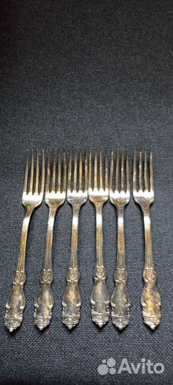 Вилки десертные СССР позолота