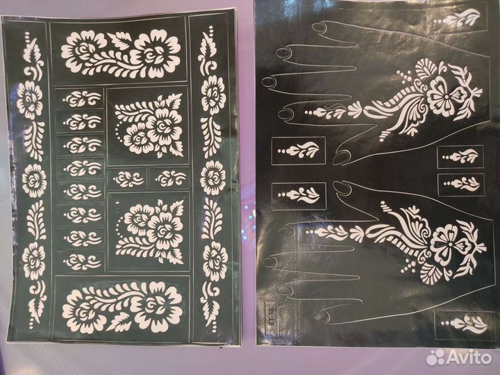 Хна и трафареты для мехенди