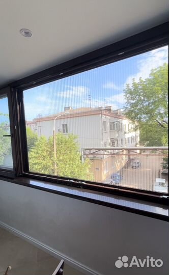 Сетка на окно раздвижная москитная плиссе