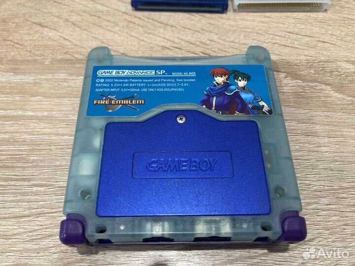 Gameboy Advance sp IPS MOD + Flash картридж EZ