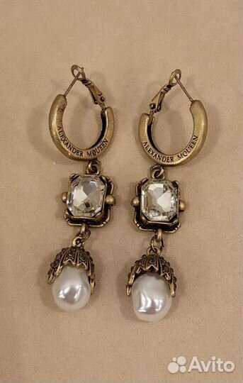 Alexander mcqueen серьги винтаж